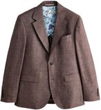 Next - Heren - N. Premium slim-fit 100% linnen overhemd met Kew Gardens-voering - Bruin