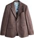 Next - Heren - N. Premium slim-fit 100% linnen overhemd met Kew Gardens-voering - Bruin