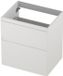 INK - Onderkast 2 Laden Greeploos Gelakt 45gr A-symmetrisch - 600x450x650 Mm - Mat Wit
