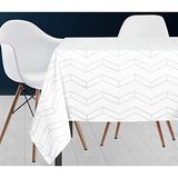 Soleil d'Ocre Ruimte Tafelkleed, Polyester, Wit, 140 x 300 cm