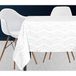 Soleil d'Ocre Ruimte Tafelkleed, Polyester, Wit, 140 x 300 cm