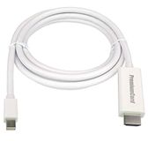 PremiumCord Mini DisplayPort / HDMI, M/M, 1 m, wit