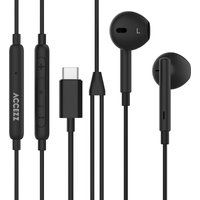 Accezz Oordopjes - Bedrade oordopjes - USB-C aansluiting - Zwart