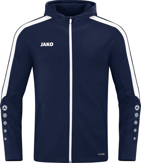 Jako Power Jas Met Kap Dames - Marine - Maat 38