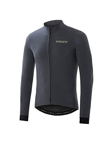 Spiuk Maillot M/L Profit Cold&Rain Unisex Antraciet T. M