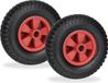 Merkloos Relaxdays Kruiwagenwiel - Set van 2 - 2.50-4 - Massief Rubber - Kunststof - Anti-lek - 80 kg