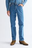 Wrangler Texas Str Heren Regular Fit Jeans Blauw - Maat W38 X L30