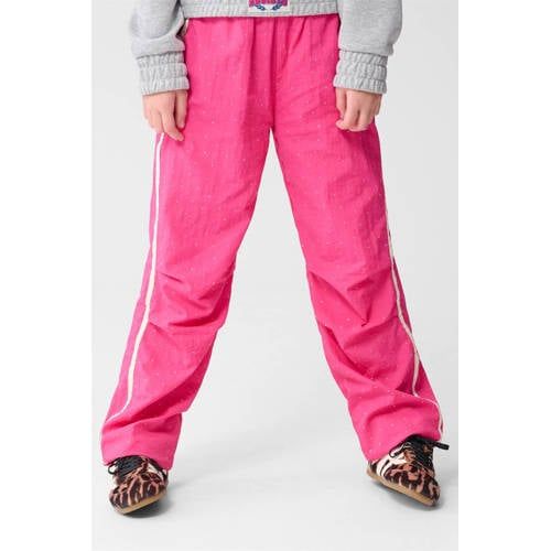 Shoeby casual broek met strass steentjes roze