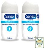 Sanex 2 x Dermo Tolerance Deo Roll-on 50 ml