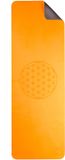 BERK Ancient Wisdom Yogamat ecofriendly oranje met flower of life