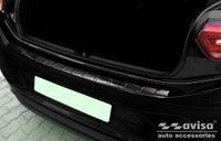 Zwart Avisa Zwart RVS Achterbumperprotector passend voor Volkswagen ID.3 2020- 'Ribs'