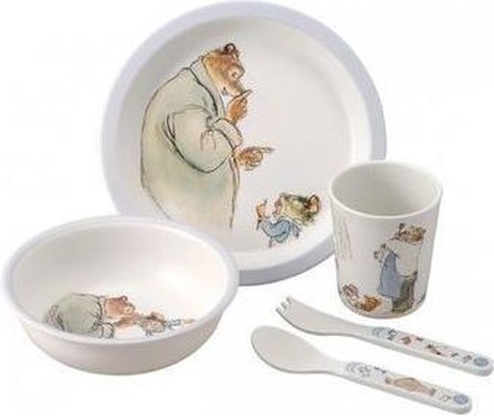 Petit Jour Paris 5-Delige Servies Set Ernest en Celestine Multicolor