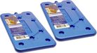 Merkloos / Sans marque Koopman International Koelelement - 2x - blauw - polyethyleen - 400 gram - L25 x B14 x H1,5 cm