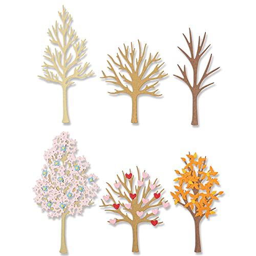Sizzix Thinlits Die Set 7PK Seizoensbomen van Jennifer Ogborn | 666025 | Hoofdstuk 4 2022