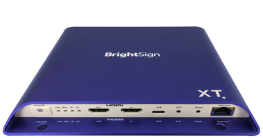 BrightSign XT1144 Digital Media Player - 4K Ultra HD - Blue, White
