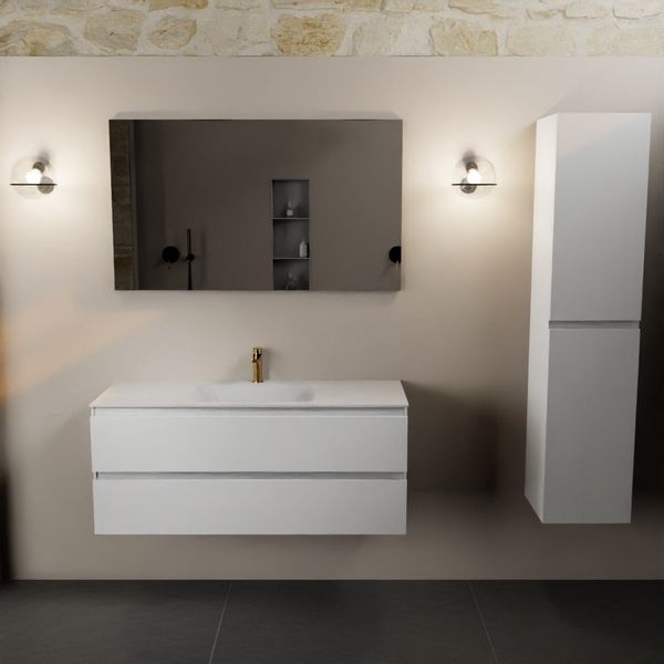 Mondiaz Aivy badmeubelset - 120cm - Talc