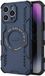 Techsuit Hoesje geschikt voor Apple iPhone 16 Pro - ArmorMag Back Cover - Geschikt voor MagSafe - Blauw
