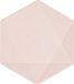 Amscan Vert Decor Lichtroze Hexagon - Small Bords (6 stuks)