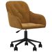 VidaXL Fauteuil pivotant velours marron
