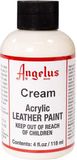 Angelus Leather Acrylic Paint - textielverf voor leren stoffen - acrylbasis - Cream - 118ml