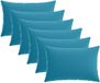 vidaXL - Kussensloop - 6 stuks - HEERLEN - Lichtblauw - 50 x 80 cm - Polyester