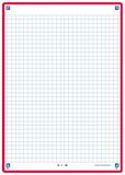 Oxford Bristol cards, red, A5, 50 pieces