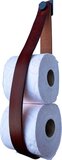 Brute Strength Leren Toiletrolhouder - Cognac