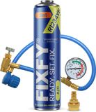 FIXFY 3in1 500ml airconditioning navulset - GROTE BUS + Slang + R1234yf-adapter