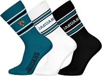 Nfl JACKSONVILLE JAGUARS Crew Socks - 3-pack - Turquoise/Wit/Zwart - Maat 43/46