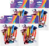 DID Shoppartners Bv 40x Metallic kleurenmix roltongen party toeters - uitblazers - mini toetertjes