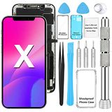 voor Seafree Voor iPhone X Vervangingsscherm 3D Touch LCD-scherm Digitizer Complete Set + Reparatiegereedschap + Schermbeschermer + TPU Case + Waterdichte Seal 5,8 inch