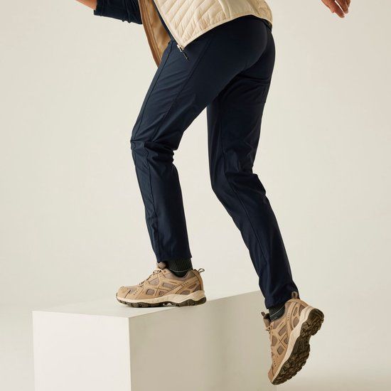 Regatta Broek Wandelen Dames Lichte Vouwbare Reistrousers Blauw