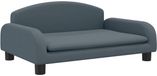 vidaXL Kinderbank 70x45x30 cm stof donkergrijs