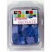GLOREX Crystal-mozaïekset, glas, blauw, 12,7 x 8,7 x 3,7 cm