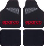 Sparco Complete set universele automatten, zwart/rood, polyester
