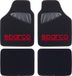 Sparco Complete set universele automatten, zwart/rood, polyester