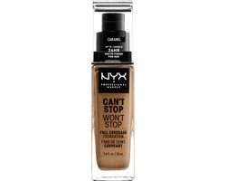 NYX Professional Makeup CANT STOP WONT STOP 24-HOUR FNDT - CARAMEL - 30 ml