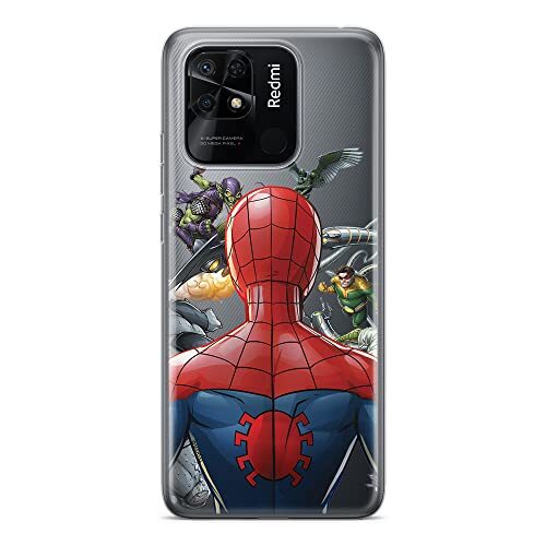 ERT GROUP ERT GROUP mobiel telefoonhoesje voor Xiaomi REDMI 10C origineel en officieel erkend Marvel patroon Spider Man 004 optimaal aangepast aan de vorm van de mobiele telefoon, gedeeltelijk bedrukt