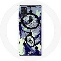 Maniacase Hoesje voor Samsung Galaxy A21S Dream Catcher paars grijs en zwart