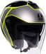 AGV Irides Davao Jethelm - Zwart/Fluoriserend geel/Zilver - Maat S