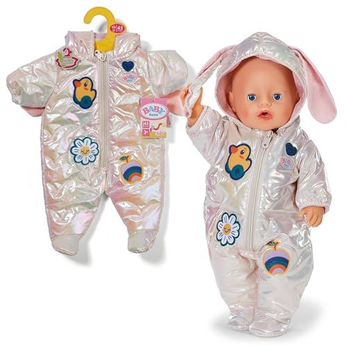 BABY born Crème winterpak 43 cm met konijnenoren