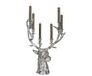 EDZARD Kandelaar hert Richard (H 65 cm) in zilver-look