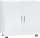 Sans marque - Armoire de salle de bain - Meuble sous lavabo - 60x60x30cm - Blanc