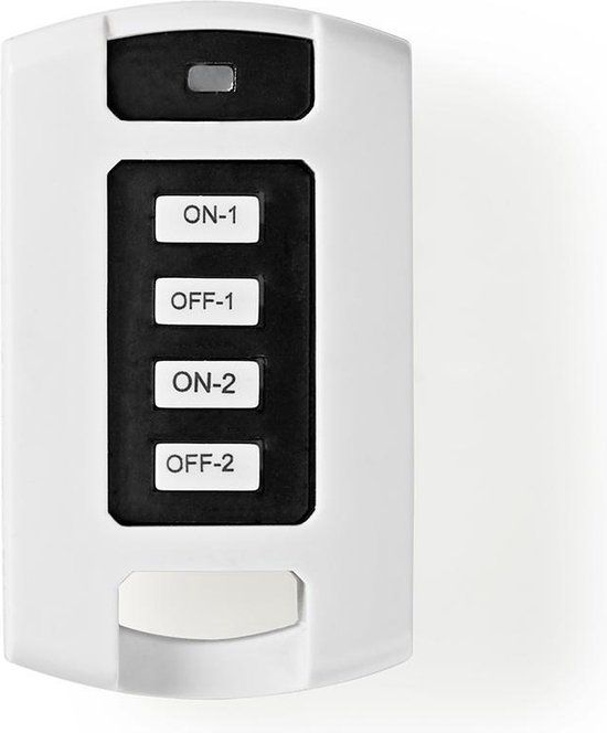 Nedis RF-Afstandsbediening - 2 Kanalen - Programmeerbaar - Wit