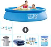 Intex Rond Opblaasbaar Easy Set Zwembad - 244 x 61 cm - Blauw