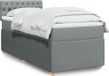 Maison Exclusive - Boxspringbed met matras, lichtgrijs, 90x190 cm, textiel