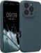kwmobile telefoonhoesje geschikt voor Apple iPhone 16 Pro - TPU backcover met siliconen coating - Smartphone case in leisteen