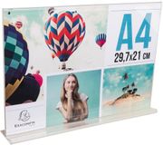 Exacompta 10x Infostandaard recht horizontaal A4 - Transparant - 84159D
