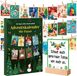 oCreon Adventskalender voor paren 2025 - Kerstkalender - Koppels - Paren met 24 kaarten voor geliefden - Houten klemmen om op te hangen - Tafelkalender