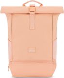 Johnny Urban Rugzak Dames & Heren Oranje - Allen Medium - Rolltop met Laptopvak voor Universiteit, Fiets, Zaken - 15L - Duurzaam - Waterafstotend